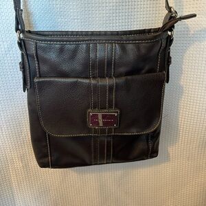 Harve' Benard Black Man Made Material Crossbody Bag